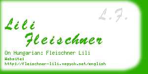 lili fleischner business card